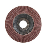 Aluminum Oxide Flap Disc, 4-1/2 x 7/8, 36 Grit, T29: abrasive working surface