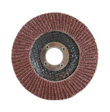 Aluminum Oxide Flap Disc, 4-1/2 x 7/8, 40 Grit, T29: abrasive working surface