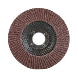 Aluminum Oxide Flap Disc, 4-1/2 x 7/8, 60 Grit, T29: abrasive working surface