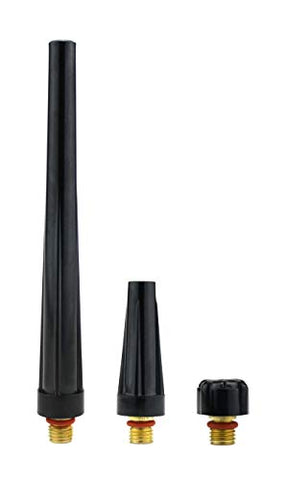 Assorted long, medium and short back caps for WP-9/20 TIG torches