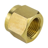 Brass CGA-300 regulator nut angled view
