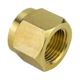Brass CGA-540 regulator nut showing internal threads