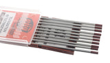 Brown-tip tungsten rods beside open case