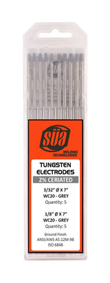 Ceriated tungsten mixed-diameter retail case