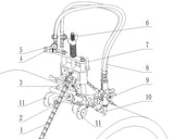 Numbered CG2-11G pipe cutter component diagram