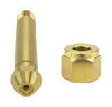 CGA-300 nipple and nut set, end view
