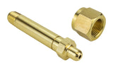 CGA-326 nipple and nut set, angled view