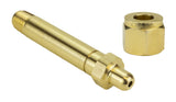 CGA-326 nipple and nut set, end view