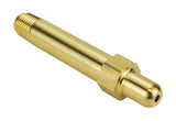 CGA-346 brass regulator nipple angled view
