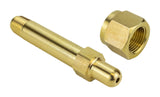 CGA-346 nipple and nut set, angled view