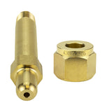 CGA-346 nipple and nut set, end view