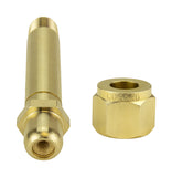 CGA-540 nipple and nut set, end view