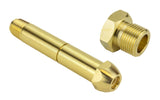 CGA-580 nipple and nut set, angled view