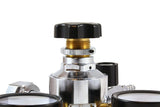 CO2 beverage regulator pressure adjustment knob and locknut
