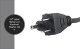 CO2 solenoid power cord with NEMA 5-15 plug