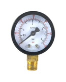 CO2 low-pressure gauge with 0–60 psi scale