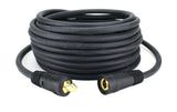 Coiled welding cable extension with Dinse connectors
