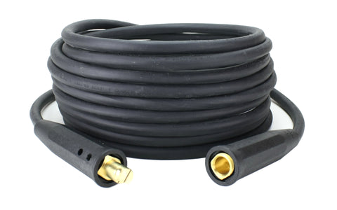 Coiled welding extension with LC-40 connectors