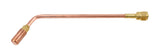 Copper rosebud heating tip and brass connector