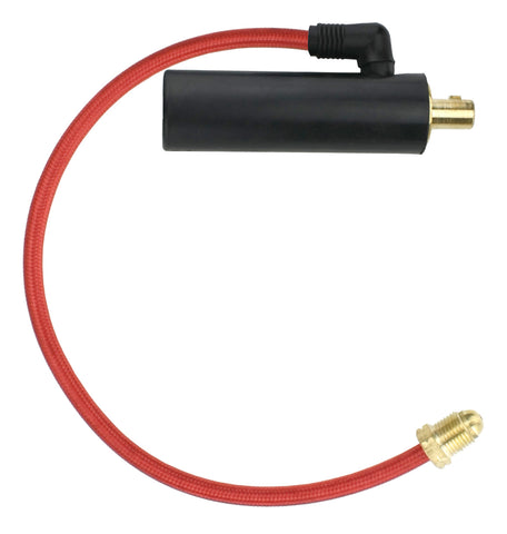 Dinse water-cooled TIG connector with red water-return hose