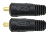 Pair of Dinse 70-95 welding cable plugs