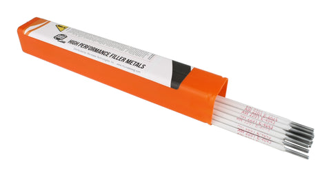 E4043 coated aluminum electrodes in an orange storage package