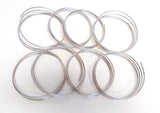 Four coils of aluminum brazing rods