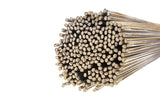 Cut ends of flux-cored aluminum brazing rods