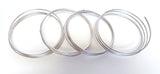 Three coils of aluminum brazing rods