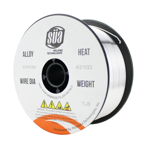 One SÜA ER5356 1 lb aluminum MIG wire spool