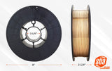 11 lb MIG wire spool diameter, width and hub dimension diagram