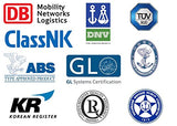 Welding wire approval organization logos
