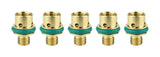 Five 9/20 TIG collet bodies with green seals