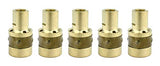 Five brass 169-716 MIG gas diffusers