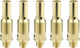 Five brass 52FN MIG gas diffusers