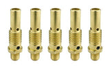 Five brass model 52 MIG gas diffusers