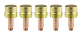 Five large-diameter gas-lens collet bodies for WP-17/18/26 TIG torches