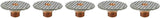 Five large-diameter TIG tungsten adapters with mesh screens