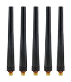 Five long black back caps for WP-9/20 TIG torches