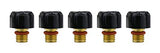 Five short black back caps for WP-9/20 TIG torches
