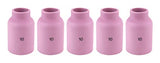 Five size 10 regular large-diameter TIG gas-lens cups