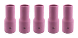 Five size 12L long large-diameter TIG gas-lens cups