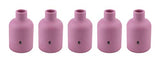 Five size 6 regular large-diameter TIG gas-lens cups