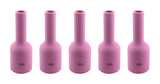 Five size 6XL pink ceramic large-diameter gas-lens cups