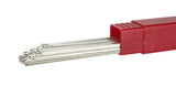 Flat phos-copper rod ends beside a red storage tube