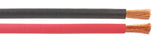 Black and red Flex-A-Prene welding cable with exposed copper strands