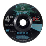 Flexible Grinding Wheel, 4 x 1/8 x 5/8, 46 Grit: label side