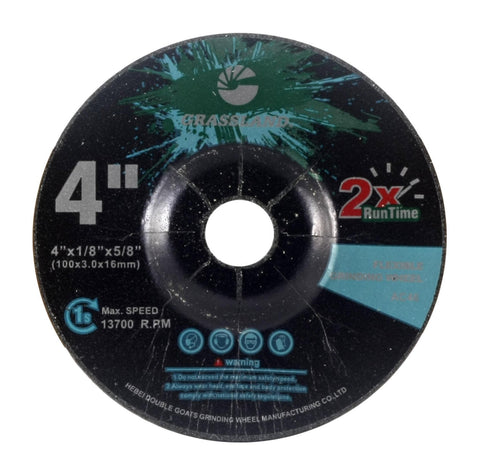 Flexible Grinding Wheel, 4 x 1/8 x 5/8, 46 Grit: label side