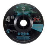 Flexible Grinding Wheel, 4 x 1/8 x 5/8, 80 Grit: label side