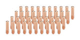 Forty copper 087/000-series MIG contact tips